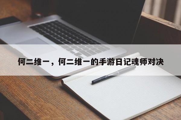 何二维一，何二维一的手游日记魂师对决